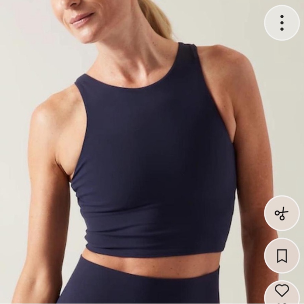 Athleta Midnight Blue Crop Top
